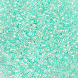 Preciosa rocailles 2,3mm 10/0 pearl pastel mermaid green, 5 gram